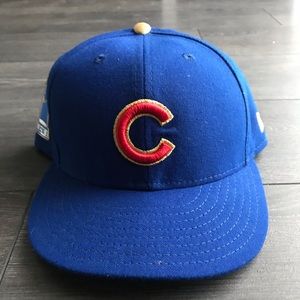 Gold World Series Cubs Hat